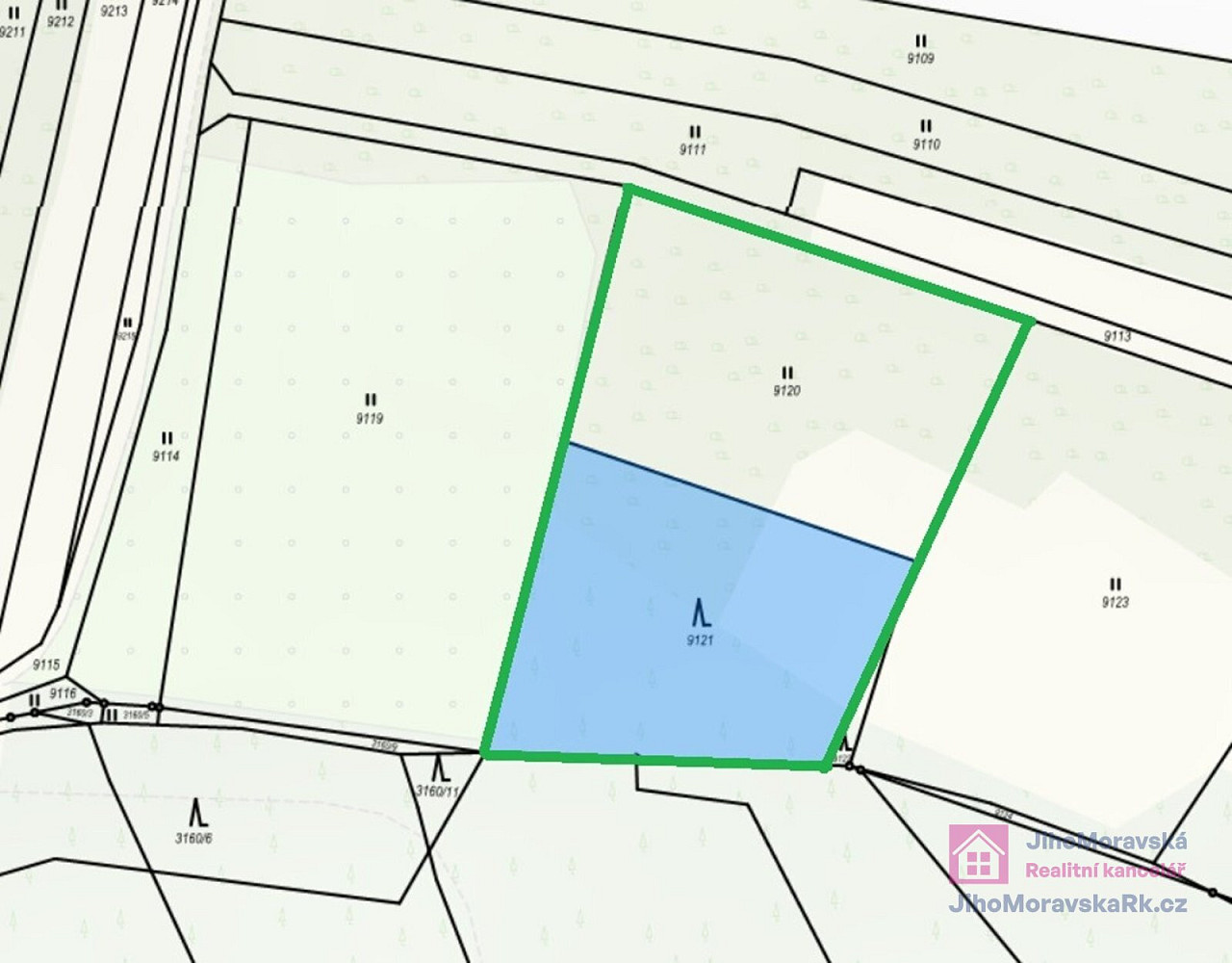 Prodej lesa 4 858 m²